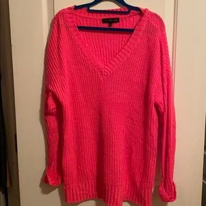 Neon pink sweater